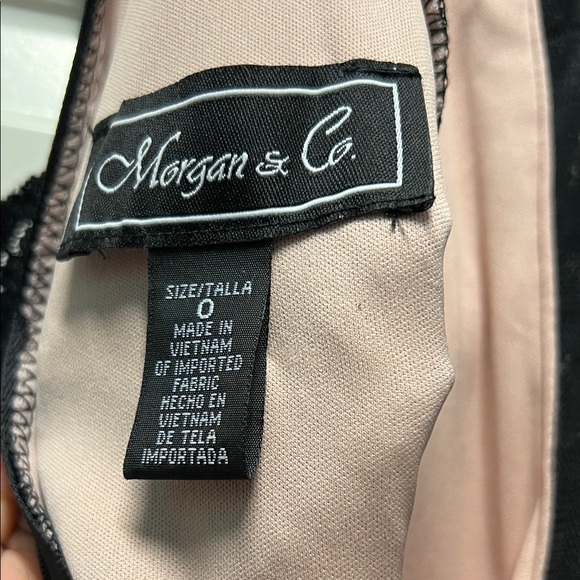 Morgan & Co. Black Lace Backless Dress - Picture 3 of 3